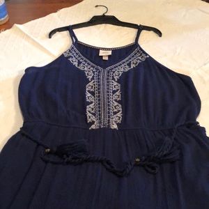 Maxi Sundress with Unique Hem